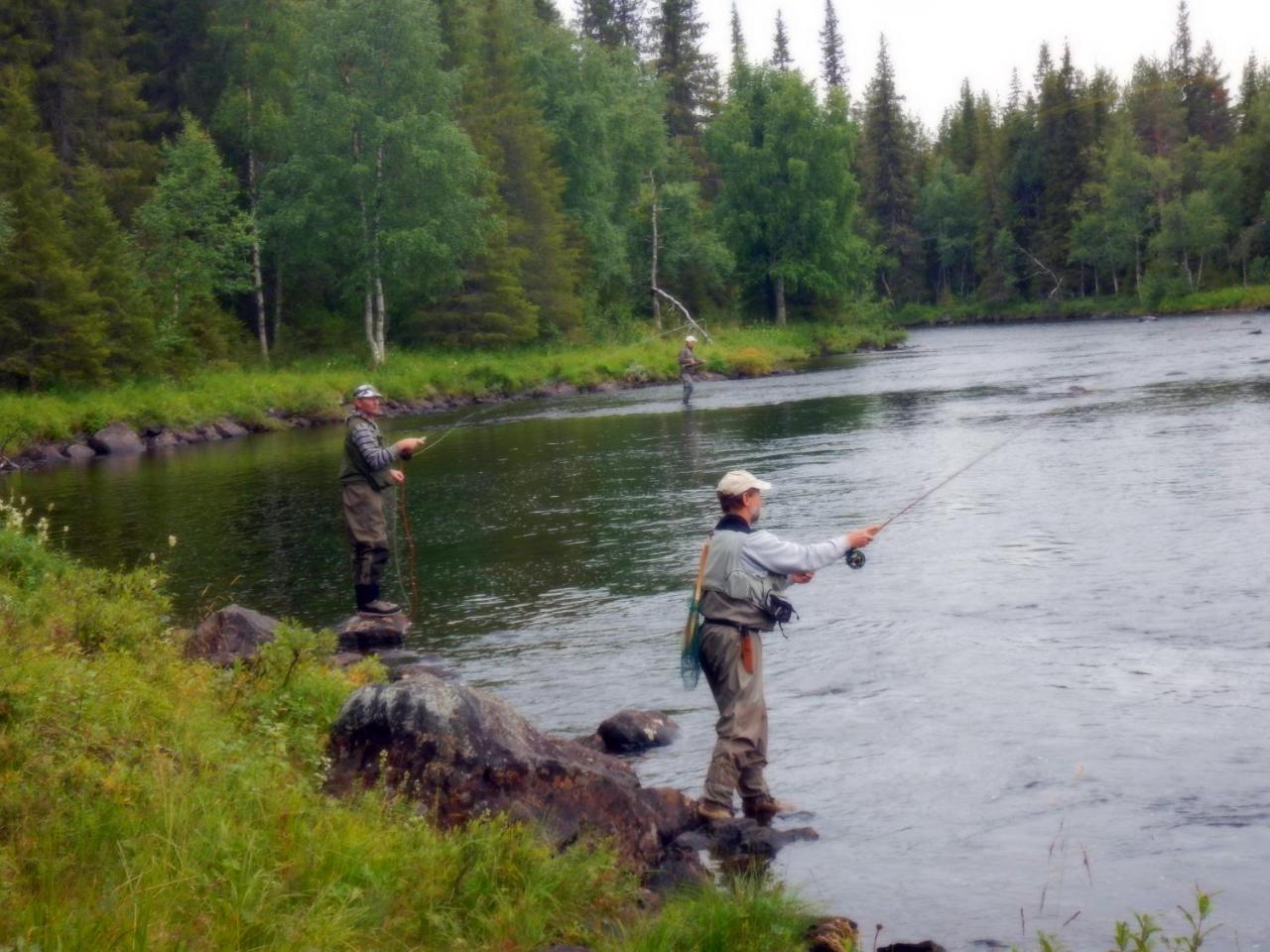 Cottage On Wild River In Lapland/Sweden Karlsten Bagian luar foto
